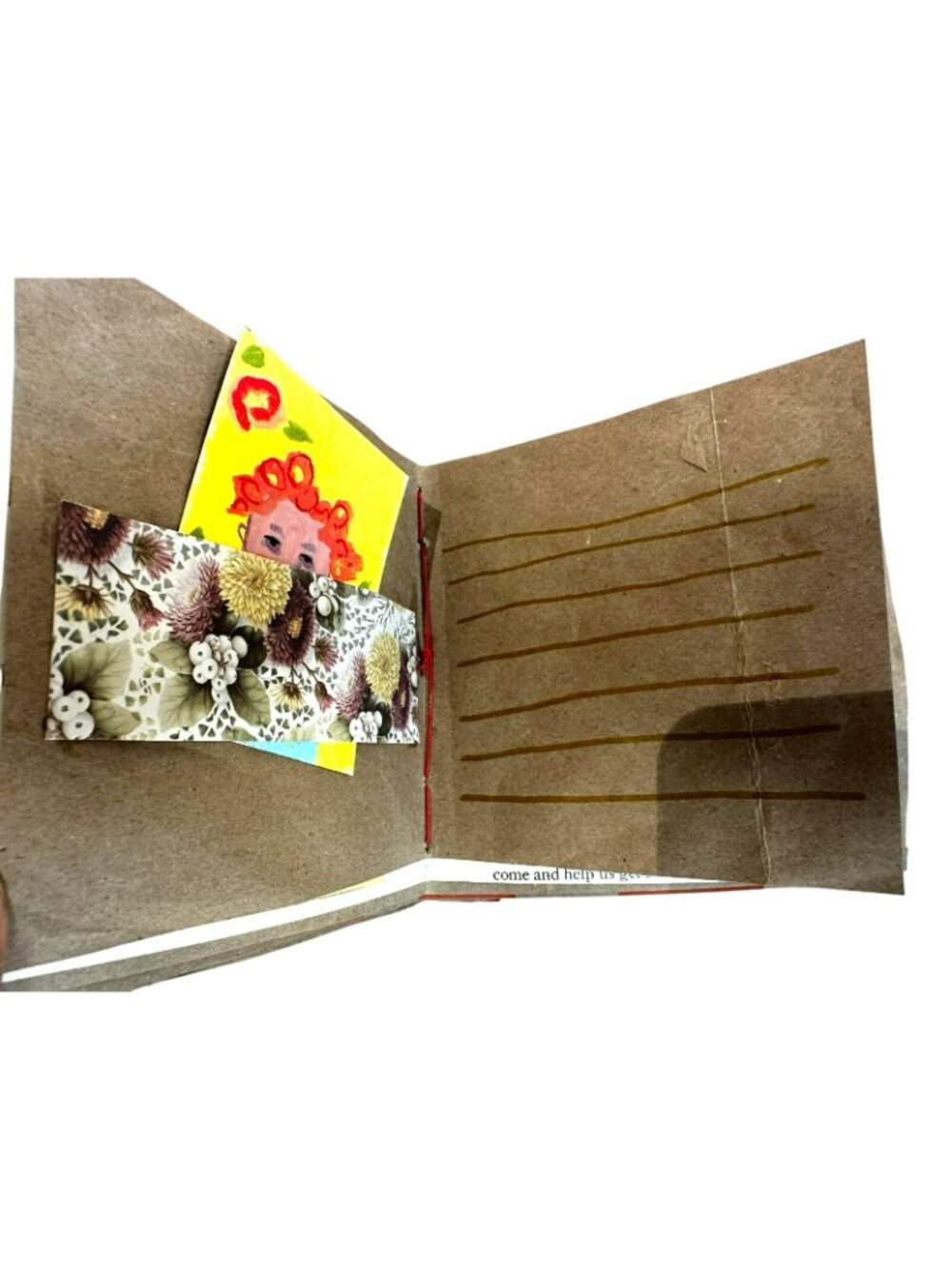 Mini Junk Journal OOAK Scrapbooking Journaling Handmade Book Inner Child - Picture 6 of 7
